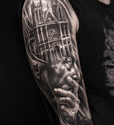 欧美花臂纹身 13款欧美创意写实的手臂花臂纹身图案