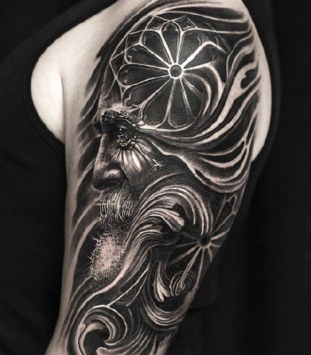 欧美花臂纹身 13款欧美创意写实的手臂花臂纹身图案