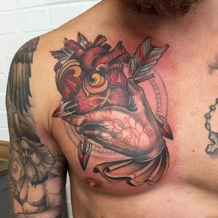 心脏纹身 29款精美的心脏纹作品图案