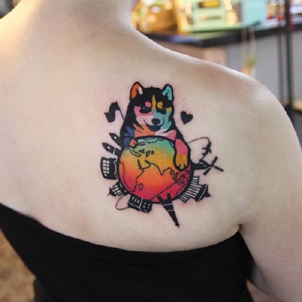 波普艺术风格的9款彩色纹身图片