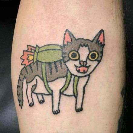 超萌的一组9款创意小清新动物纹身图片