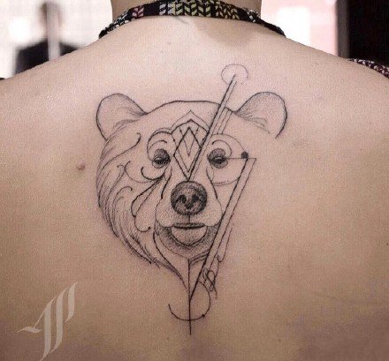 小清新的9款黑灰色点线纹身图片