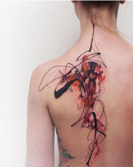 纹身水墨图 好看的9款水墨纹身素材作品