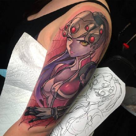 守望先锋9款英雄纹身--来自ins纹身师mikendazzoart作品