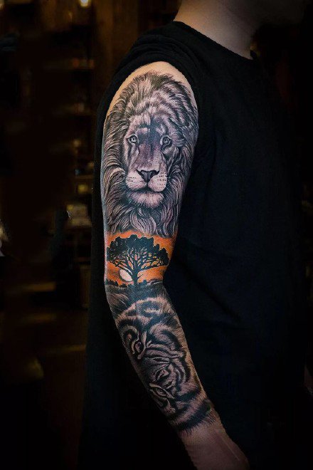 武汉纹身-9款不同风格的花臂纹身 武汉老兵纹身作品