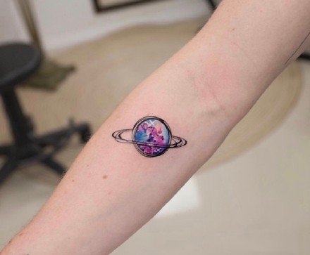 小臂水彩纹身 18款小手臂上的水彩色纹身图片