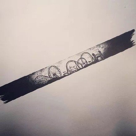 黑色的8款手臂臂环纹身图案