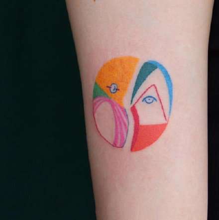 小清新蜡笔风格的9款纹身图案作品