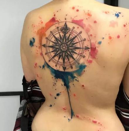 罗盘纹身 9款漂亮精致的罗盘指南针纹身图案