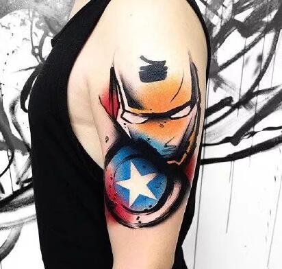 纹身泼墨图片 超个性的9款创意水墨纹身图案赏析