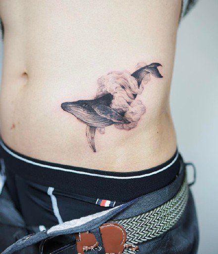 纹身鲸鱼图 9款好看的鲸鱼纹身图片