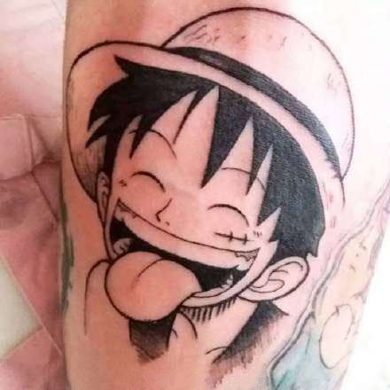 路飞纹身 9款海贼王草帽路飞的纹身图案