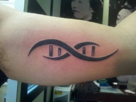 基因链纹身 26款好看的基因链符号主题的纹身图案