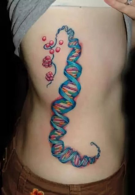 基因链纹身 26款好看的基因链符号主题的纹身图案