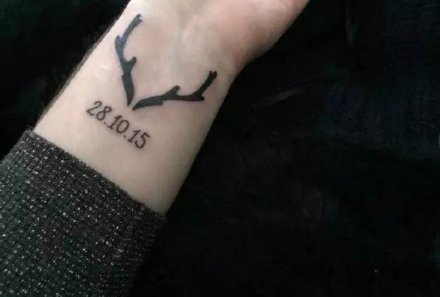 鹿角纹身 小清新的9款小鹿角纹身图片