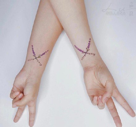 24款好看的小清新情侣纹身图案