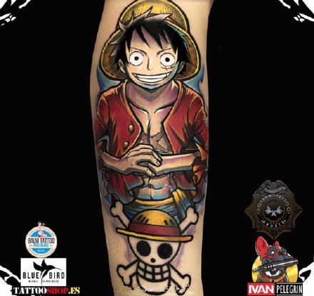 海贼王纹身 9款路飞 索隆 萨波 艾尼路的纹身图案作品