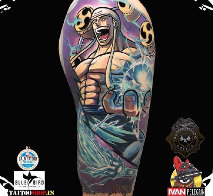 海贼王纹身 9款路飞 索隆 萨波 艾尼路的纹身图案作品
