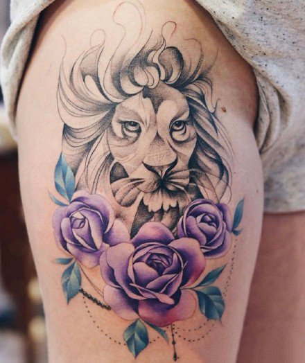 胳膊水彩纹身 漂亮的26款水彩色纹身作品图案