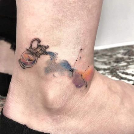 水瓶座纹身  9款十二星座之水瓶座的纹身图案