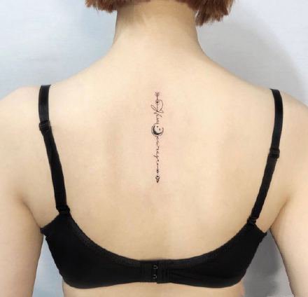 手腕脚踝等部位18款小清新英文花卉纹身图案