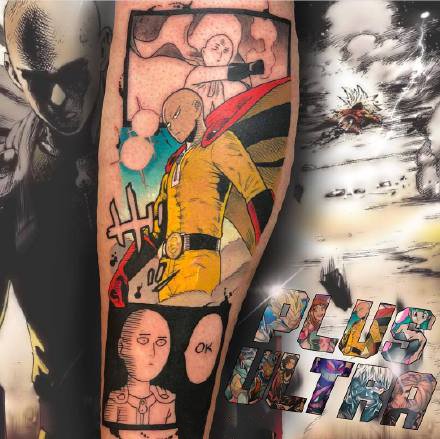 动漫一拳超人的9款埼玉纹身图片作品
