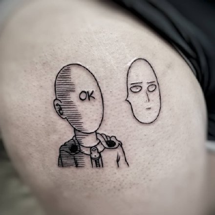 动漫一拳超人的9款埼玉纹身图片作品