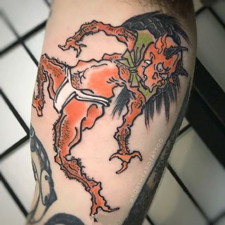 一组日式百鬼纹身图片赏析