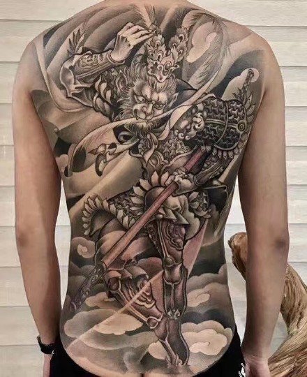 孙悟空纹身 9款大满背的齐天大圣纹身图案