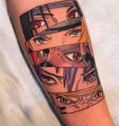 火影忍者纹身 26款鸣人带土卡卡西宇智波鼬等纹身图案