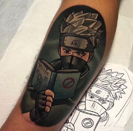 火影忍者纹身 26款鸣人带土卡卡西宇智波鼬等纹身图案