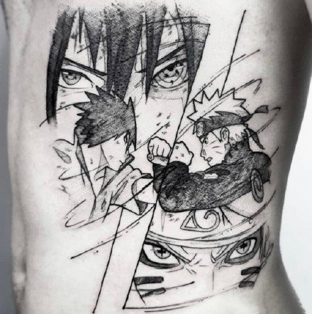 火影忍者纹身 26款鸣人带土卡卡西宇智波鼬等纹身图案