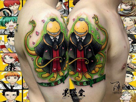 广东广州墨尊堂9款卡通纹身作品