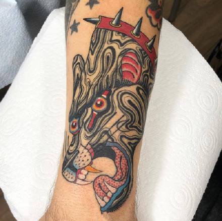 复古怪诞的一组国外纹身设计图案作品