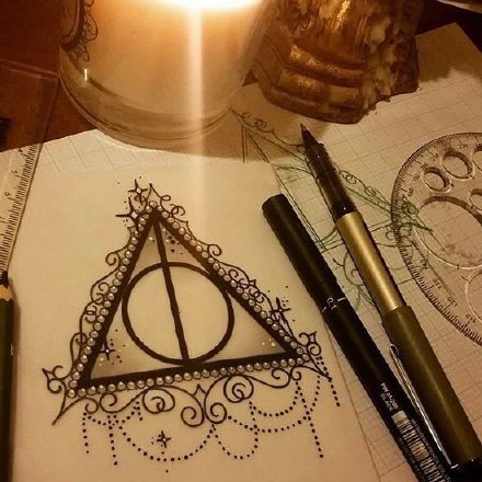 哈利波特主题的一组9款小纹身欣赏