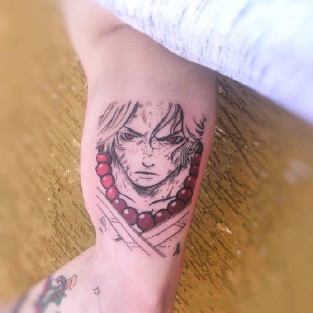 海贼王纹身 动漫海贼王主题的一组小纹身图片