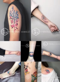 河南洛阳忆刺青的一组纹身作品