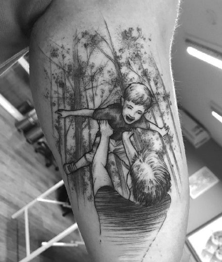 18款父亲与孩子的父爱主题纹身图案