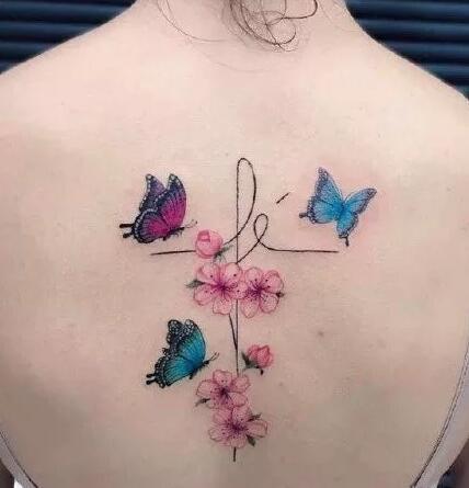 9款小清新的水彩蝴蝶纹身图案