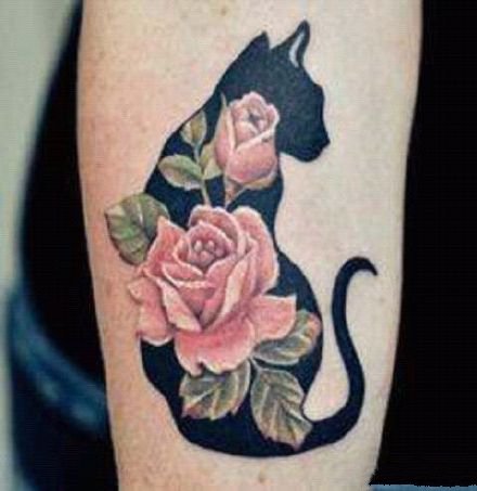 黑猫纹身 寓意辟邪除恶的9款黑猫纹身作品