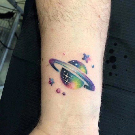 星球纹身 小清新的9款星球主题的纹身图案作品