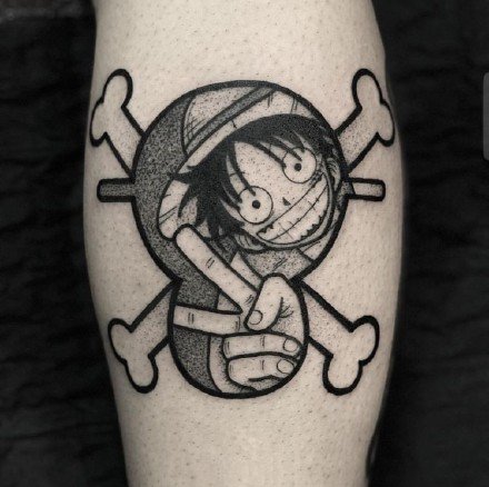 路飞和索隆的一组海贼王纹身作品图片