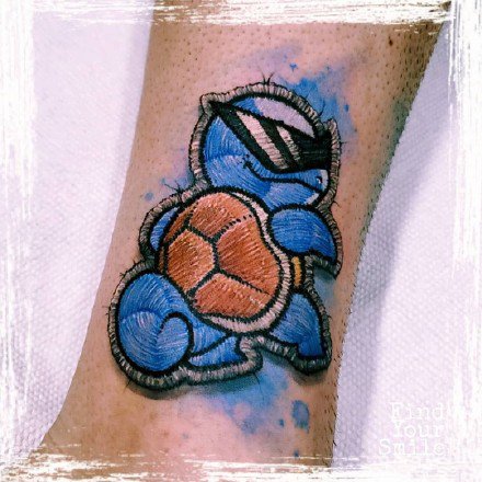 刺绣纹身 18款彩色的创意刺绣主题的纹身图片