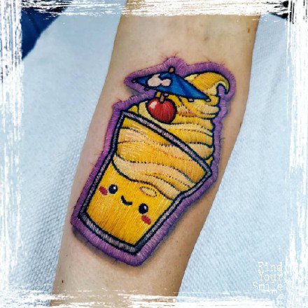 刺绣纹身 18款彩色的创意刺绣主题的纹身图片