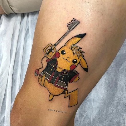 皮卡丘的纹身 9款可爱皮卡丘cosplay的纹身作品