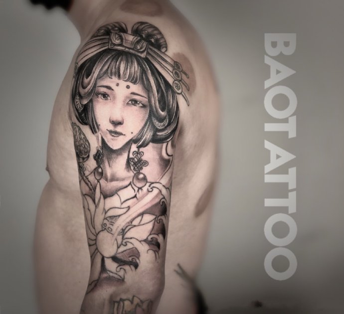 太原纹身 山西太原宝刺青的几款店内作品