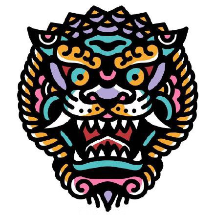 45款oldschool的彩色小清新纹身手稿图片(39/45)