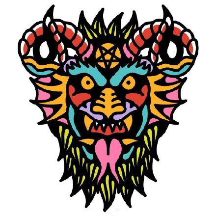 45款oldschool的彩色小清新纹身手稿图片(24/45)