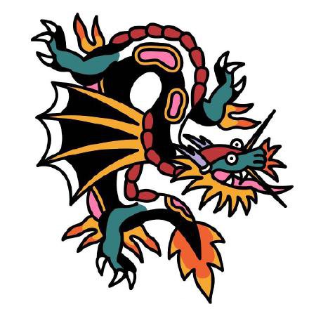 45款oldschool的彩色小清新纹身手稿图片(17/45)