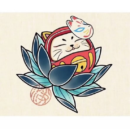 36款日式小图的纹身素材手稿图片(19/36)